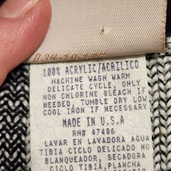 Vintage Cardigan L tarten plaid sweater Cabincore Grandpa L - Picture 5 of 5